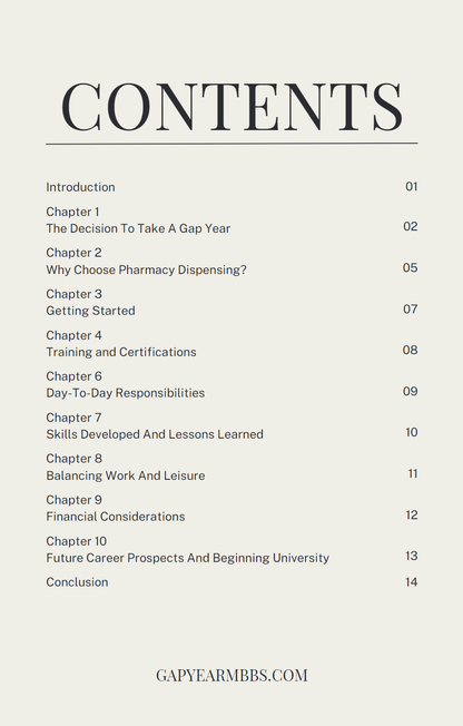 Full Gap Year Guide | Locum Pharmacy Dispensing